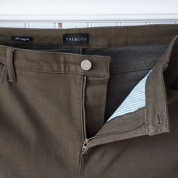 TALBOTS 16P Deep Moss Green Jegging - Picture 2 of 9